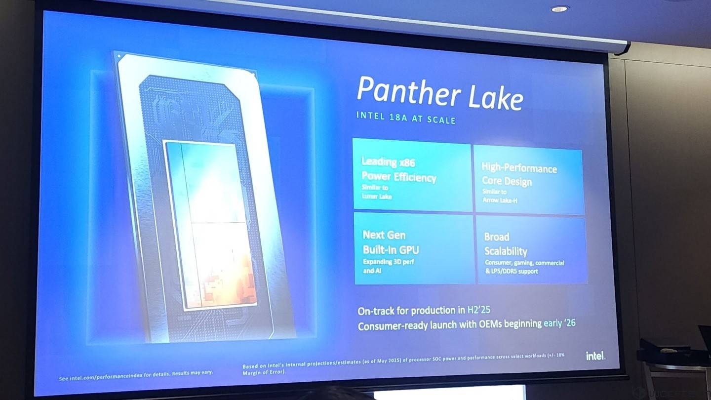 英特尔展示新一代处理器 Panther Lake