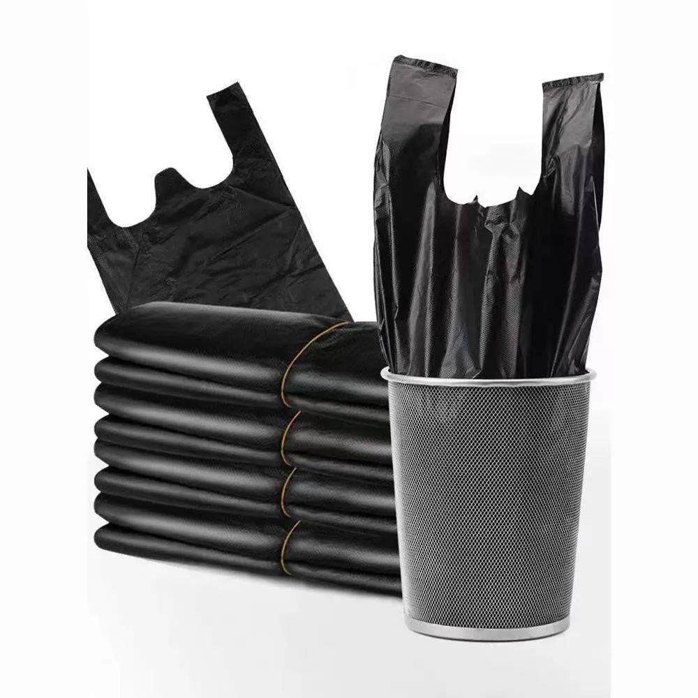 这款加厚黑色垃圾袋,手提背心设计让垃圾处理更省心