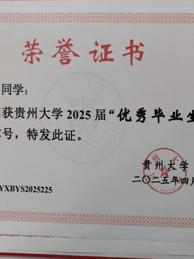 一等奖学金,哲学学院"粉笔奖学金 ",贵州省第二届哲学硕博论坛三等奖