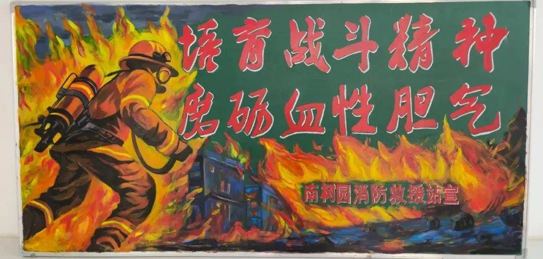 砥砺血性胆气"主题黑板报展评活动