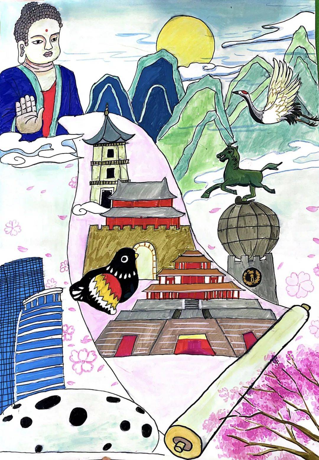 儿童友好城市画笔下的鹤壁儿童友好我来画绘画活动成功举办