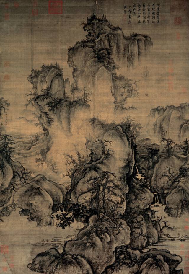 郭熙 早春圖158.3cm×108.1cm 絹本水墨 淺設(shè)色 北宋