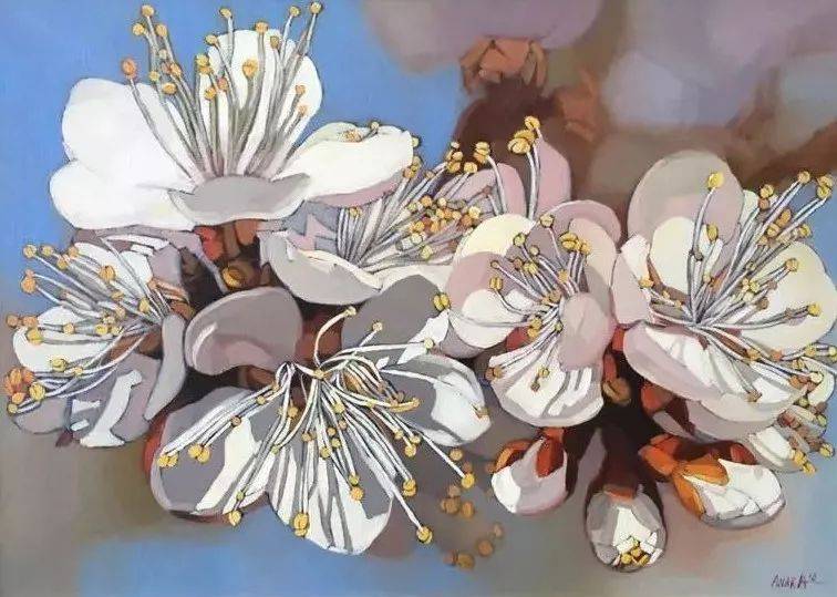 她画出了世间最美的色彩！_画框_画作_油画