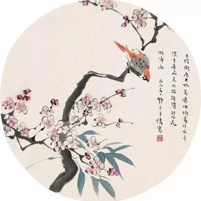 【名品视界】王师子花鸟画作品欣赏_师梅_原名_墨稼