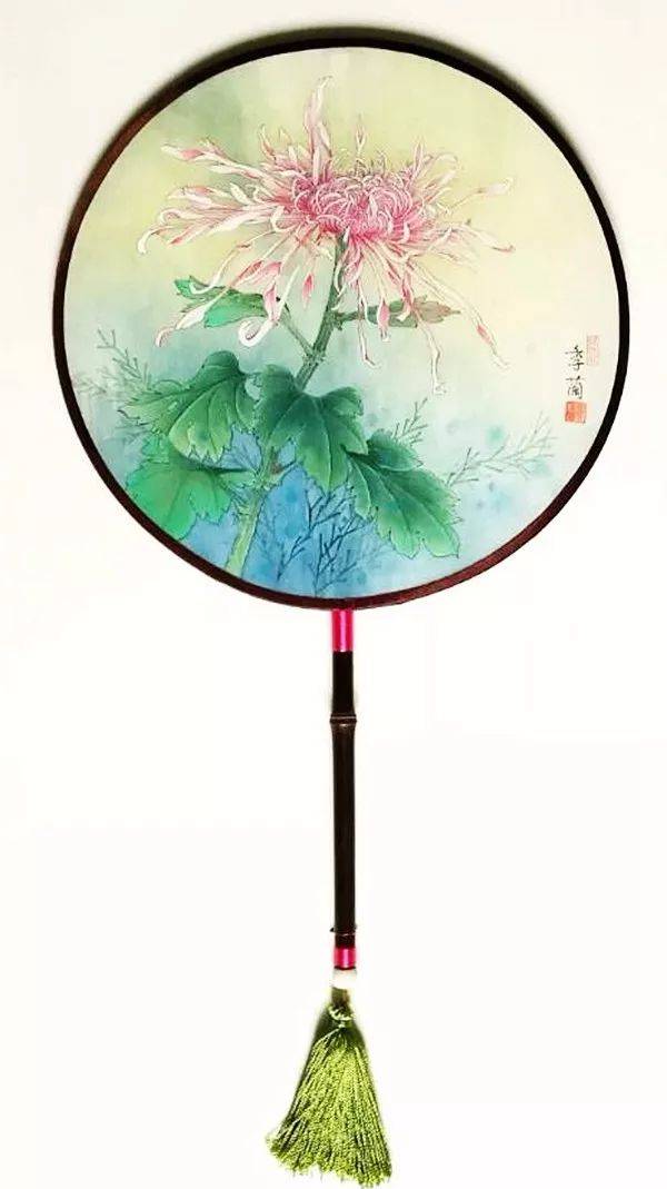 中国圆扇画绝美让人眼前一亮