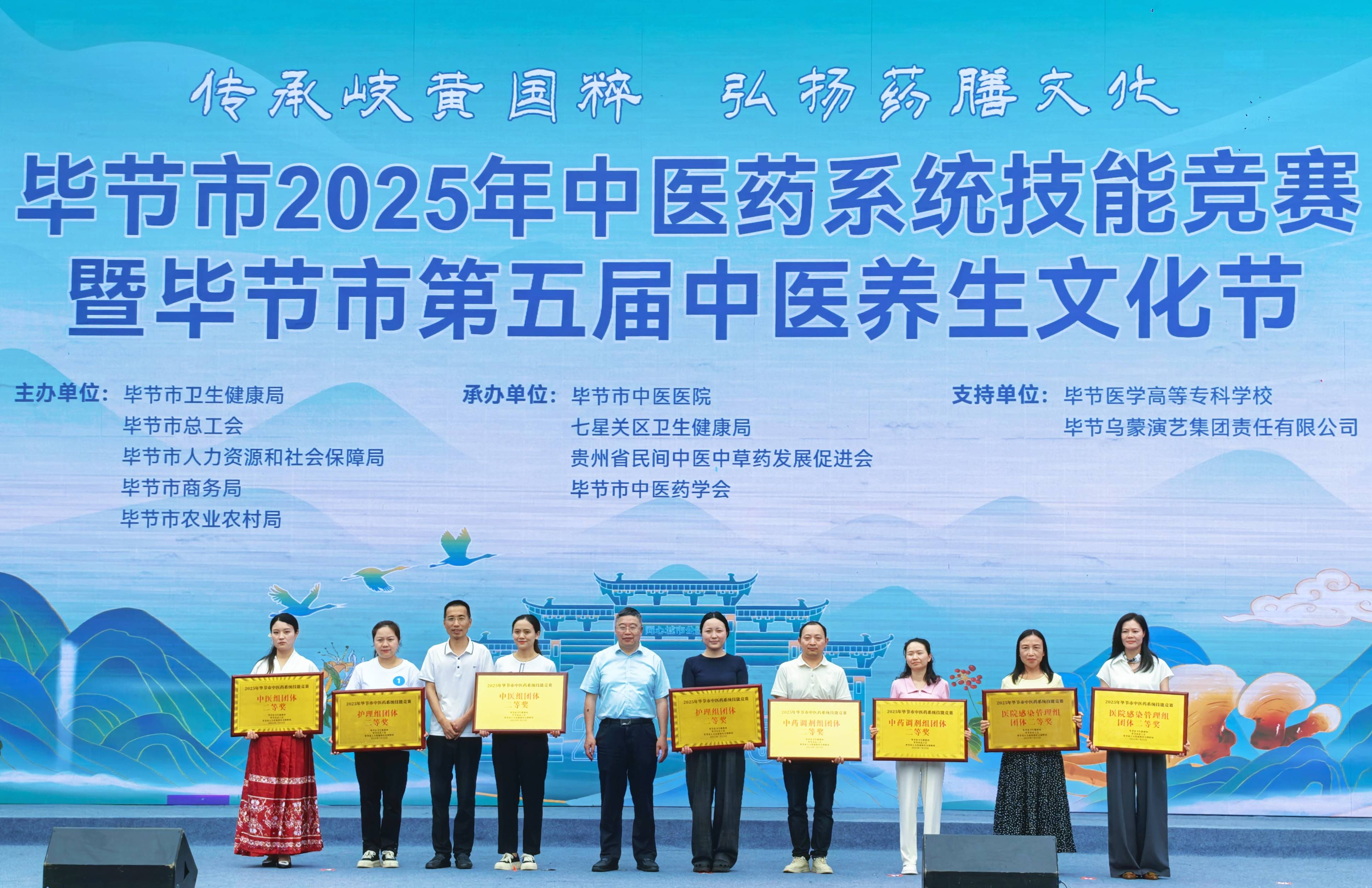 金沙县中医医院在2025年毕节市中医药系统技能竞赛中载誉而归