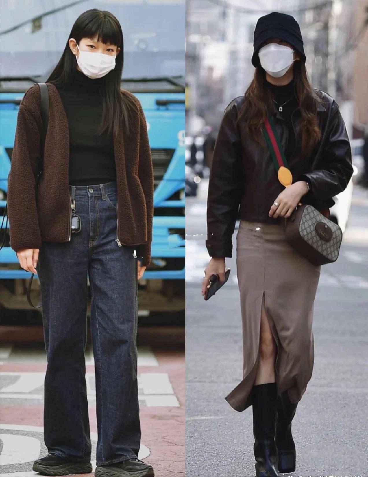 韩国女生的穿搭太值得借鉴了爱穿黑白灰一点也不单调