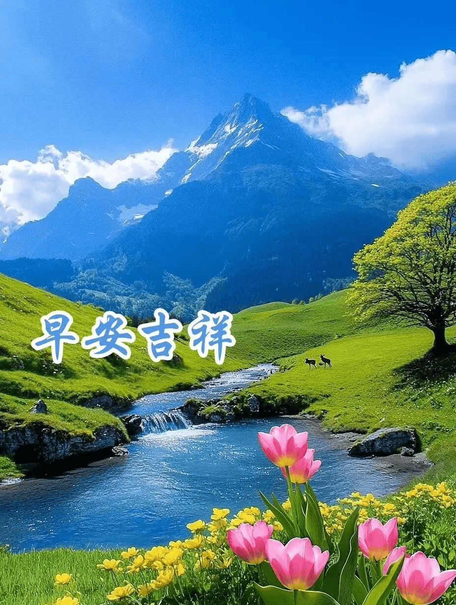 今日早上好图片,最美早安问候祝福图片带字