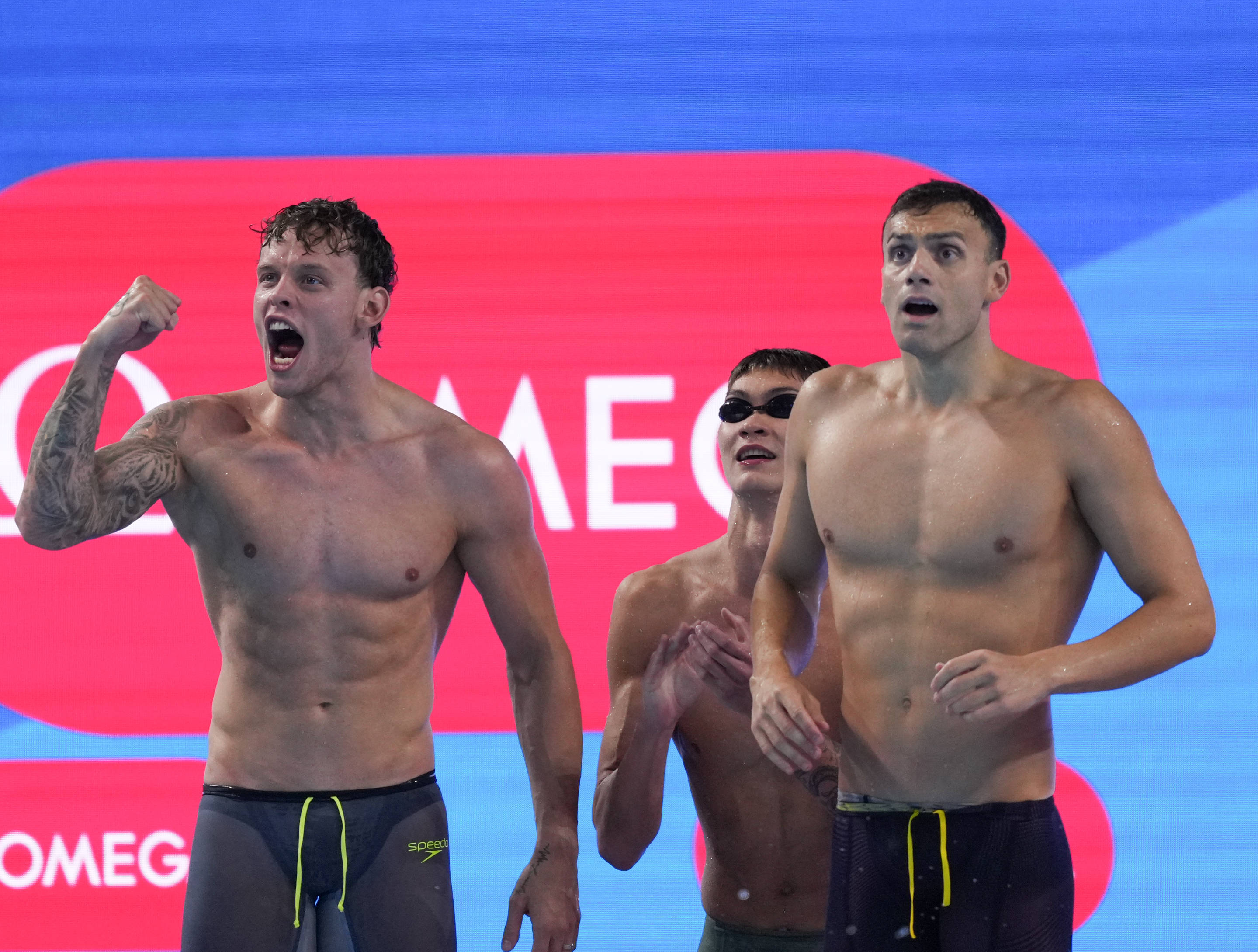游泳世锦赛丨男子4X200米自由泳接力决赛赛况