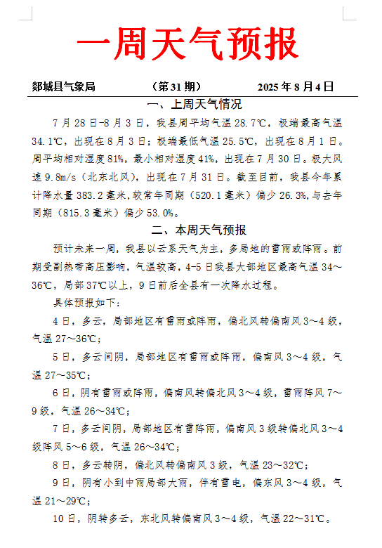 山东省郯城县天气预报今日情况