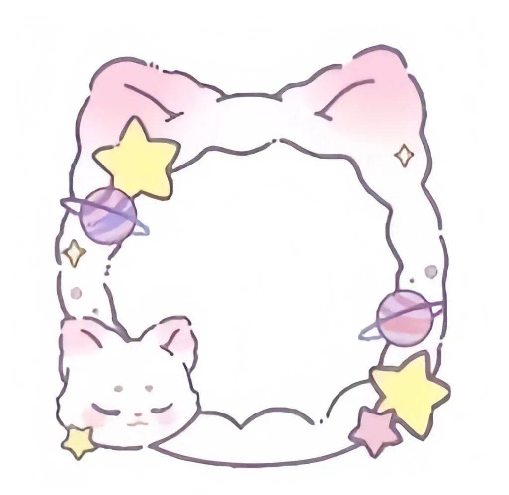 超可爱的微信头像框/•᷅•᷄୭