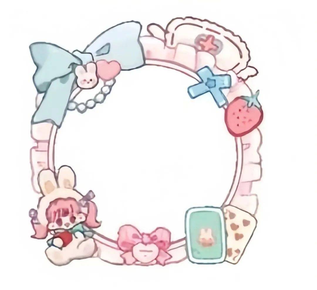 超可爱的微信头像框/•᷅•᷄୭