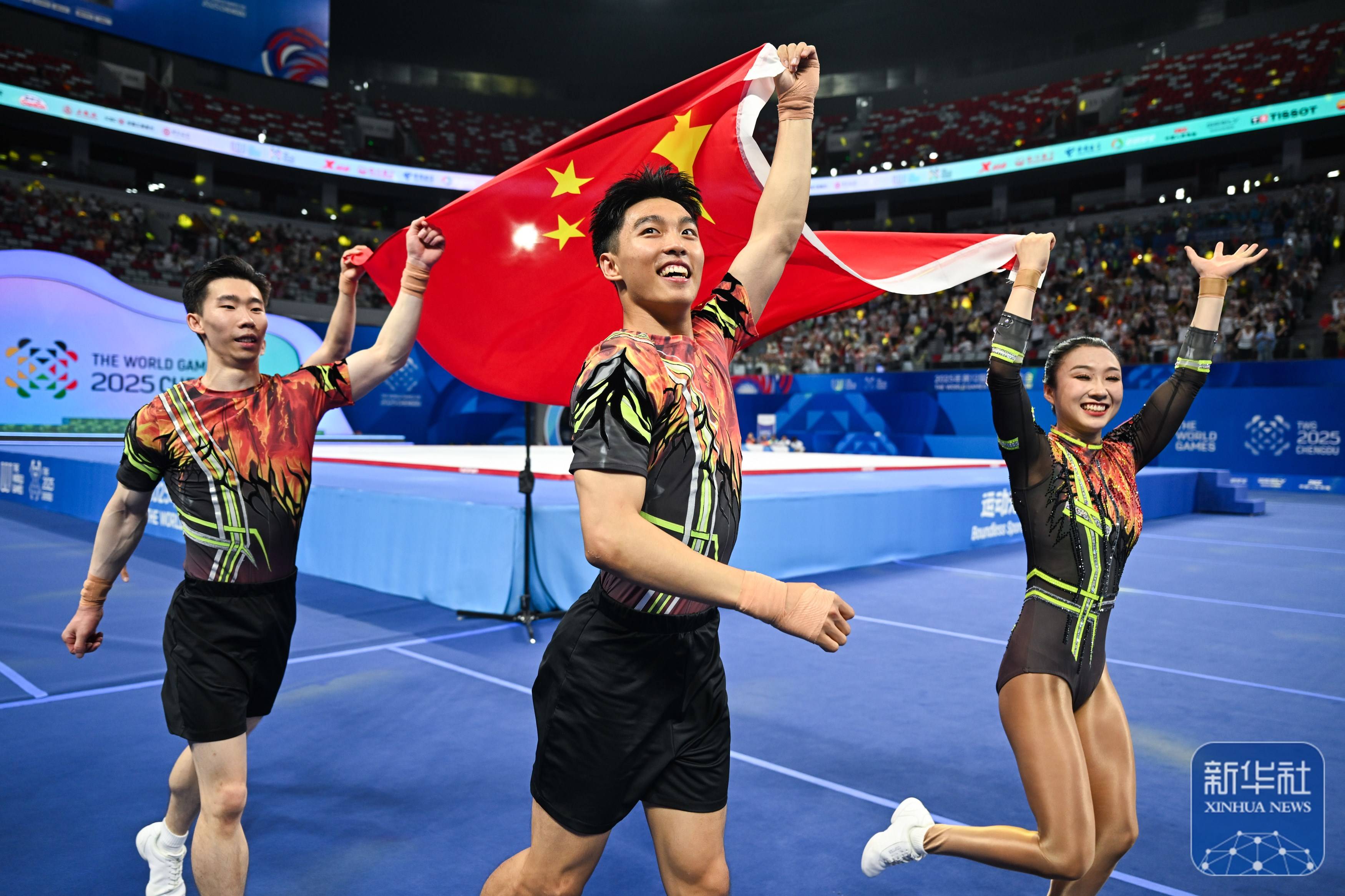 成都世运会｜中国队夺得健美操五人操冠军