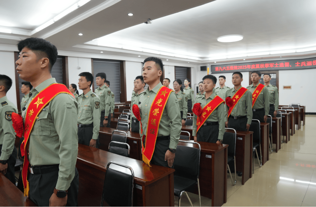 【医院要闻】告别军旗，荣光启程！第九六五医院隆重举行2025年度夏秋季士兵选晋、退役大会