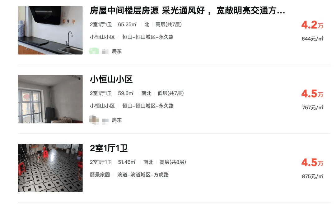 东北小城房价153元/平方米？当地中介称“只是少数现象”，多平台显示确有每平方米数百元单价房源