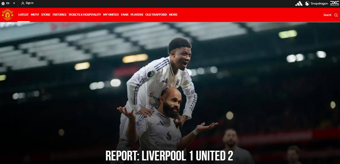 曼联赢下“双红会”，利物浦继续连败_搜狐网