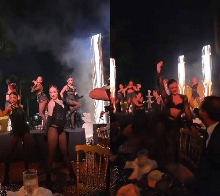 79岁特朗普回海湖庄园办奢华派对,红唇女郎热辣舞动,被批与美国现实