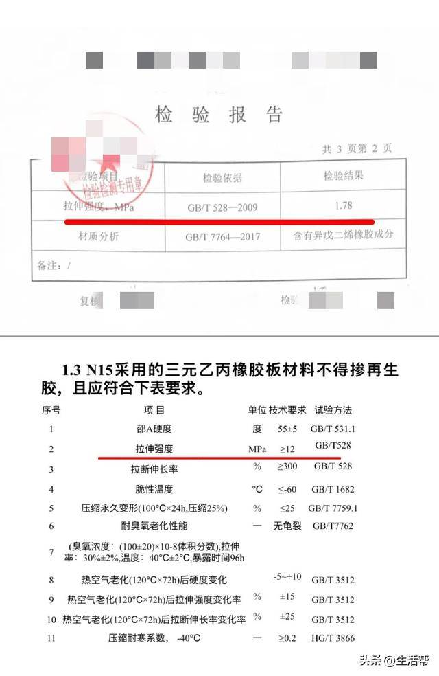 银巴铁路桥梁用橡胶材料被指以次充好 核心指标仅为标准15%(图1)