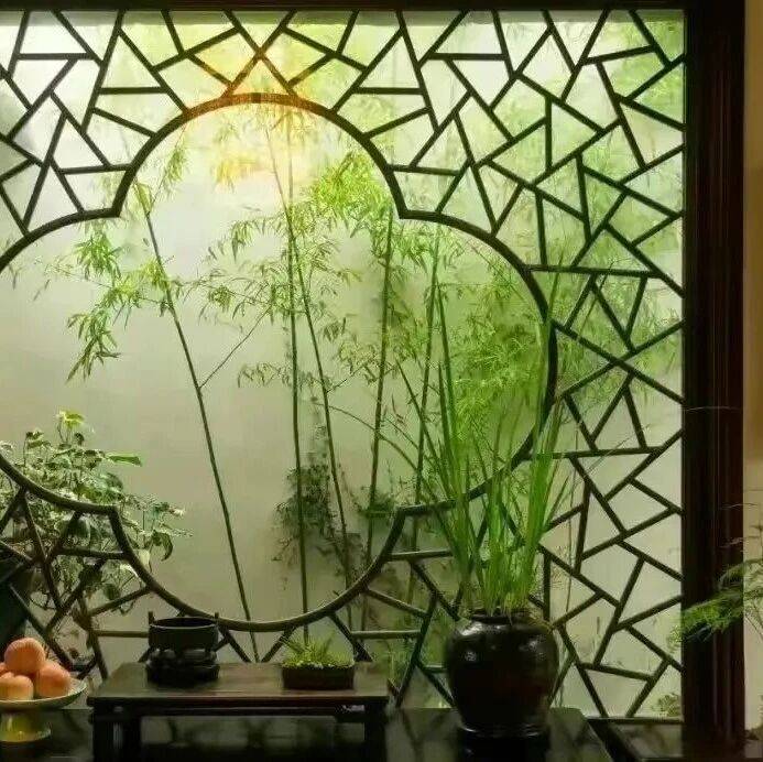 移竹当窗,凿窗成景_空间_取景框_竹子