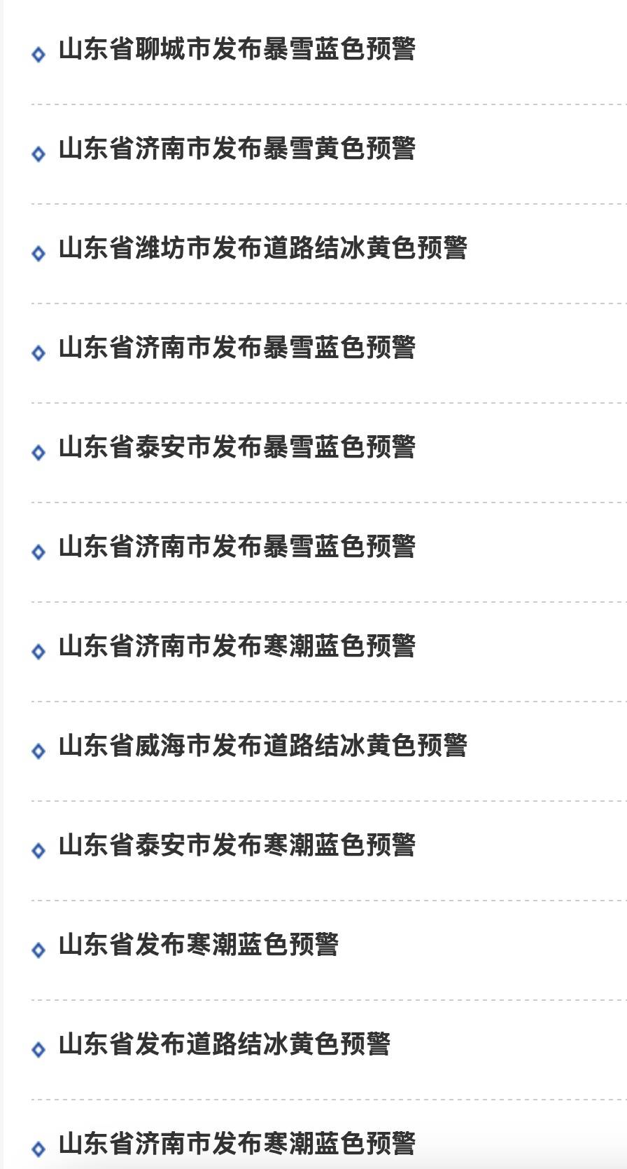 山东多地发暴雪预警！今夜降雪将扩至全省，最深积雪20厘米