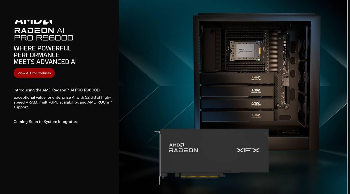 AMD AIB推出各自Radeon AI PRO R9700S / R9600D显卡产品 - 数码前沿 数码之家