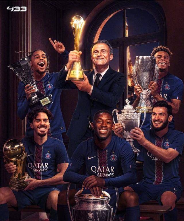 恩里克2025年带领巴黎赢得包括法甲冠军欧冠冠军在内几乎所有冠军