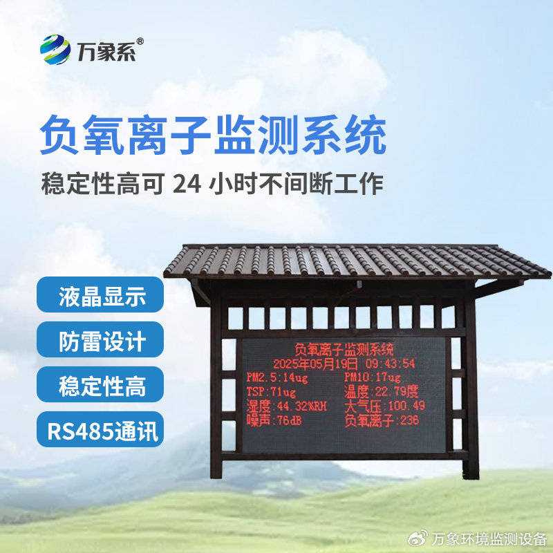 国产大气负氧离子监测系统：自主研发赋能，精准监测大气环境