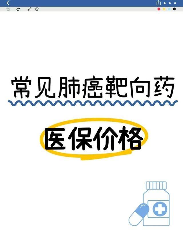 肺癌靶向药医保价格汇总