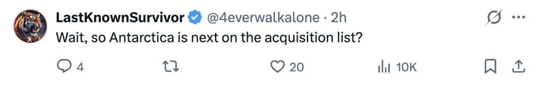 图片[5]-白宫发特朗普在格陵兰岛牵企鹅AI图，网友“惊呆”：企鹅生活在南半球，格陵兰岛没有 -华闻时空