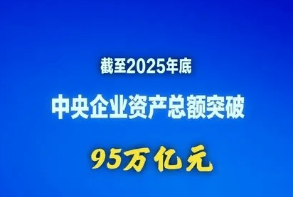 中央企业资产总额突破95万亿元:新华社权威快报丨中央企业资产总额突破95万亿元_国内部_王悦阳_国务院国资委
