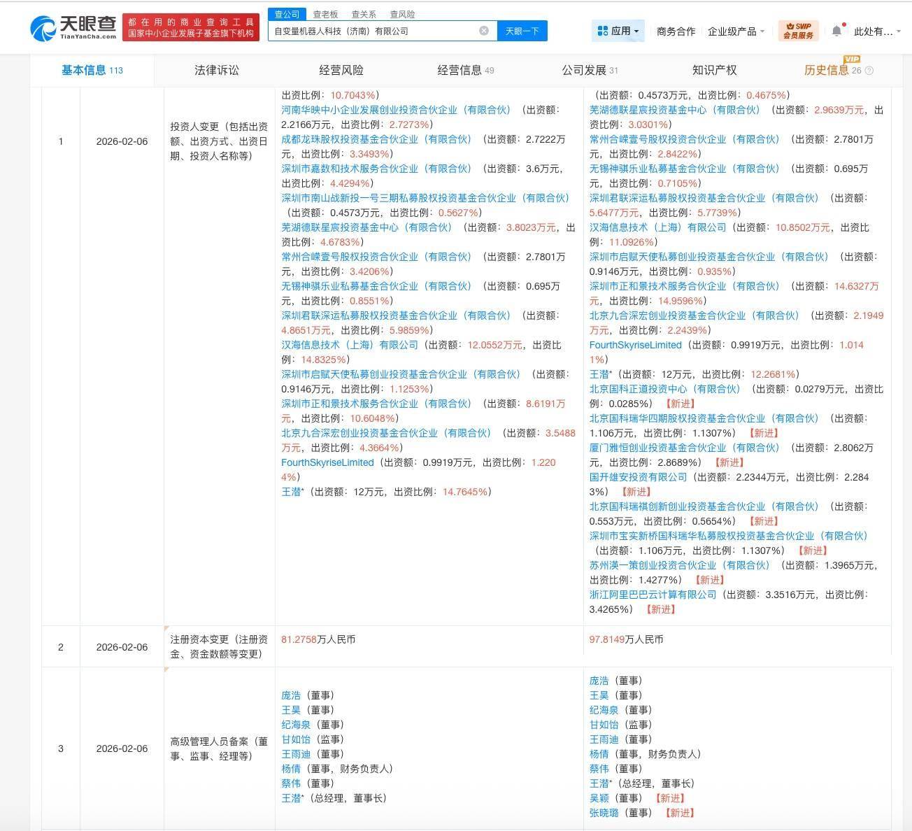 阿里云入股自变量机器人
