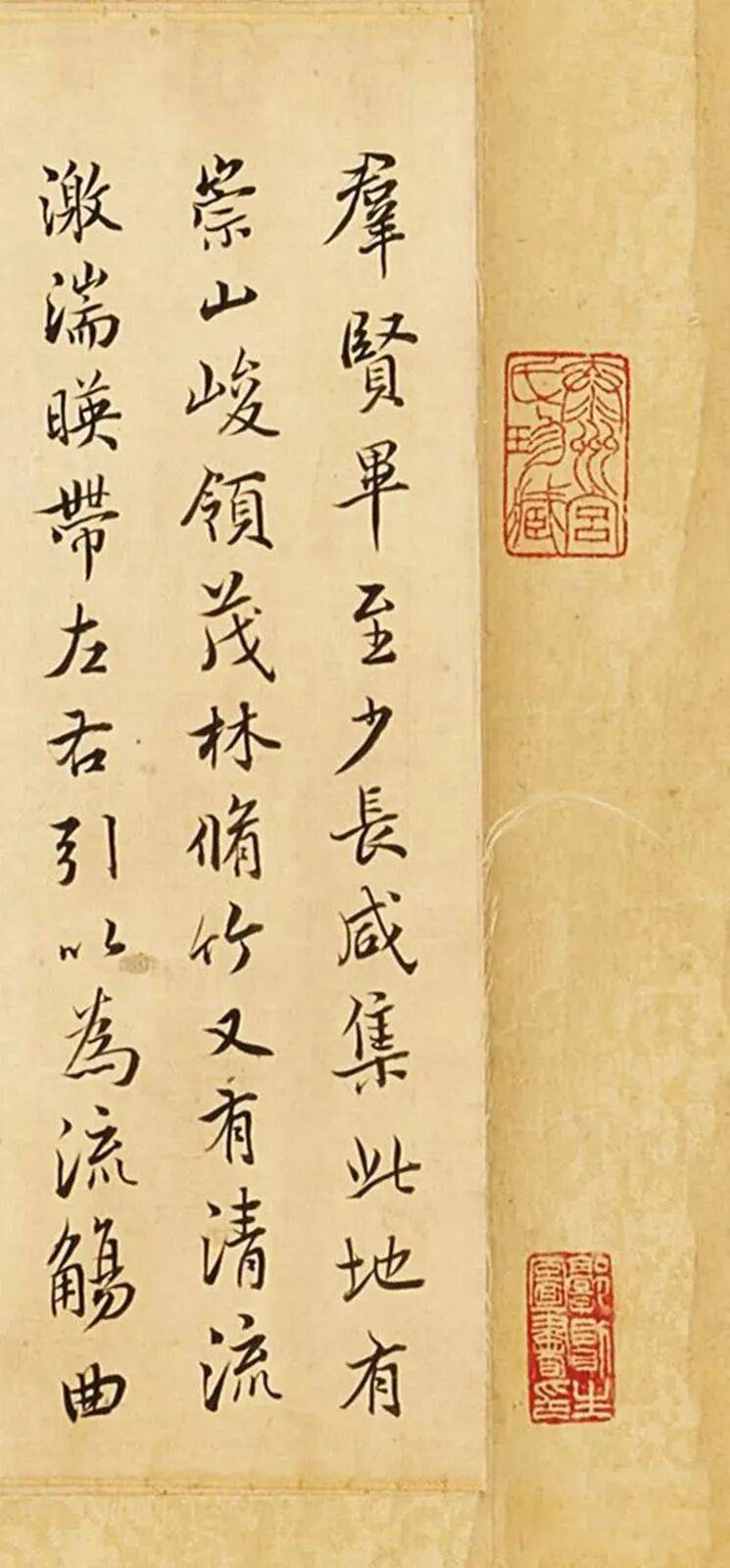 【名品赏析】明末 史可法临古诸家法帖水墨绫本手卷_宫本昂_王羲之_泰州
