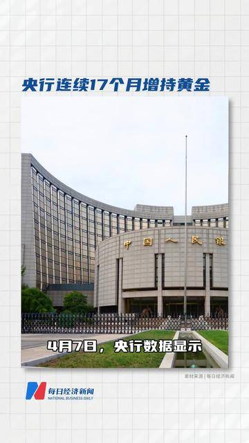 央行连续17个月增持黄金