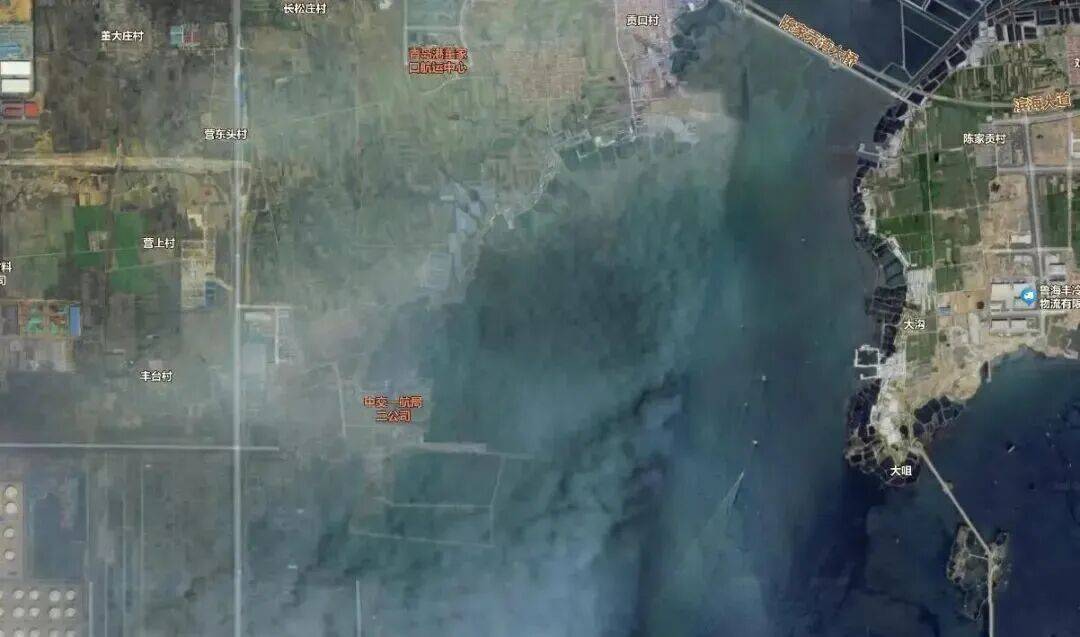 西海岸这条河流入海口附近,拟修复岸线生态_棋子湾_工程_围堰