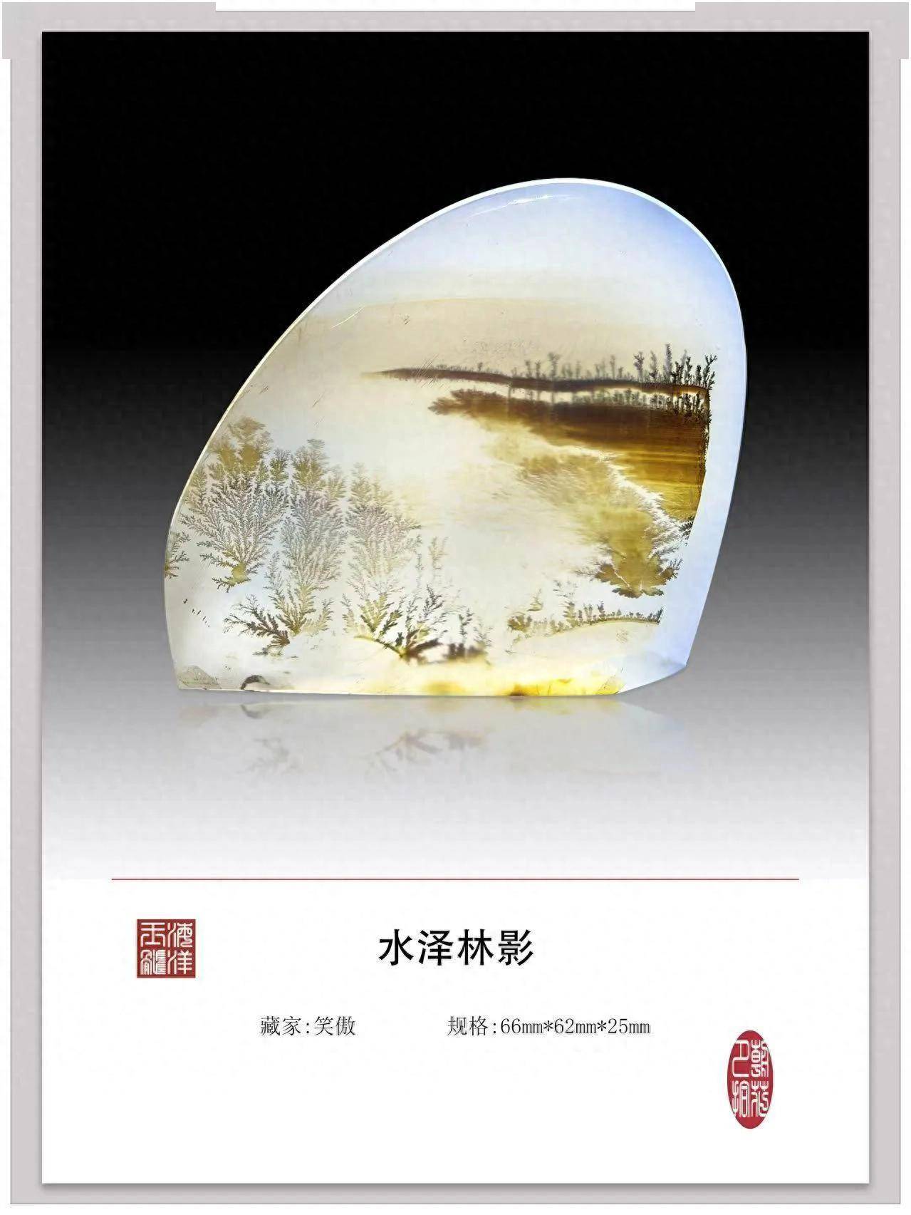 奇石鉴赏｜《水泽林影》——造化以墨，自封于石