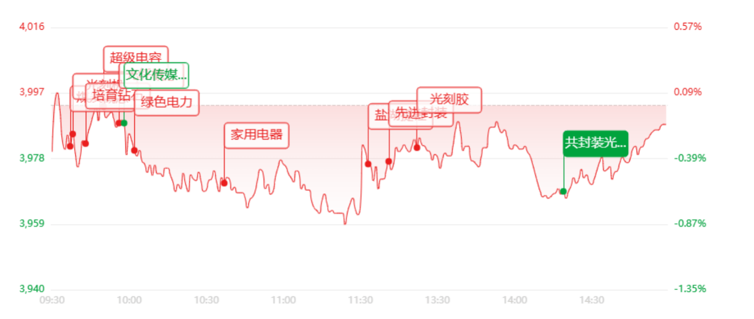 收评：指数集体收绿，超4000股下跌！半导体逆势狂飙，两大板块大面积跌停