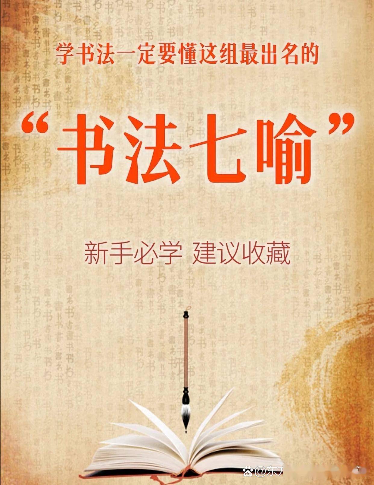 “书法七喻”#书法