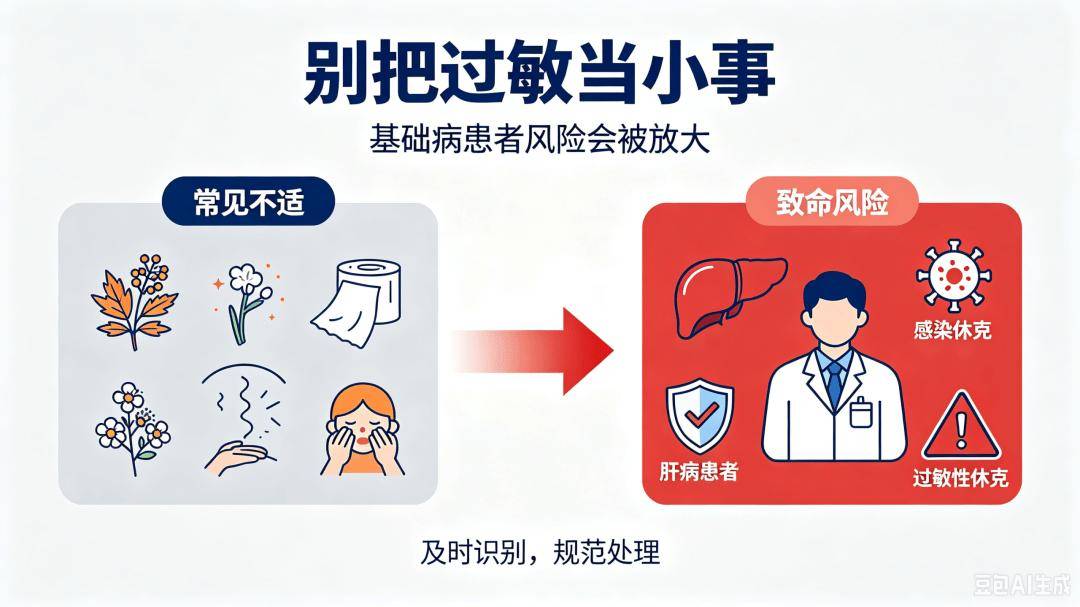 【佑安传播】过敏不只是“发发痒”：当“小过敏”遇上肝病、感染，每一步都是生死关