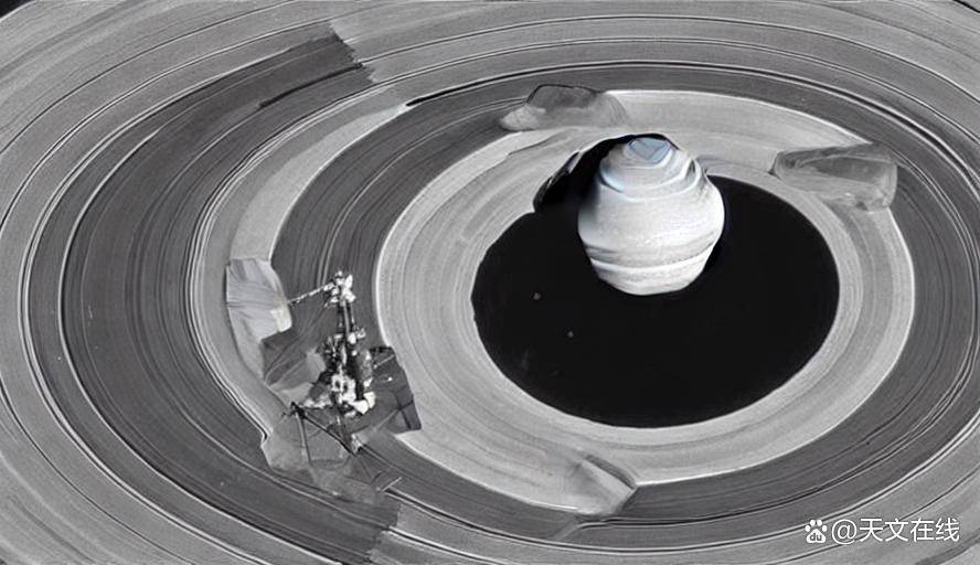 
        土星南极上空存在奇特的十边形云系